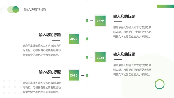 绿色渐变简约主题工作汇报PPT模板