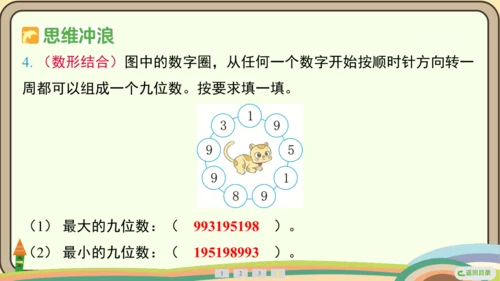人教版数学四年级上册1.7 数的产生和十进制计数法课件(共24张PPT)