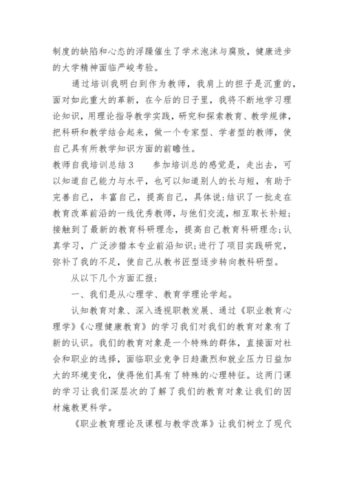 教师自我培训总结范文（精选5篇）.docx