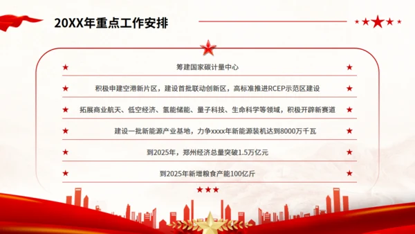 一文速览河南省政府工作报告通用PPT模板