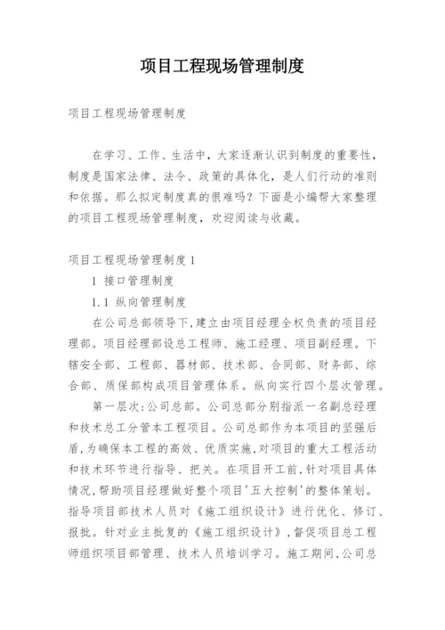 项目工程现场管理制度.docx