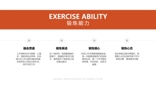 简约风外贸工作总结PPT模板
