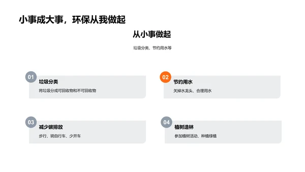 环保教育实践报告PPT模板