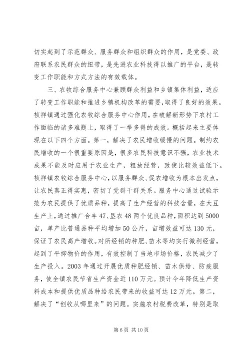 关于×镇农牧综合服务中心建设有关情况的调查 (11).docx