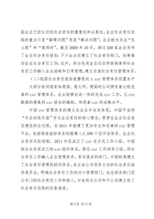 企业社会责任现状及存在问题.docx