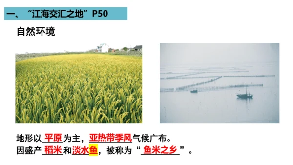 八下：南方地区、长江三角洲（一轮复习课件27张）（人教版）