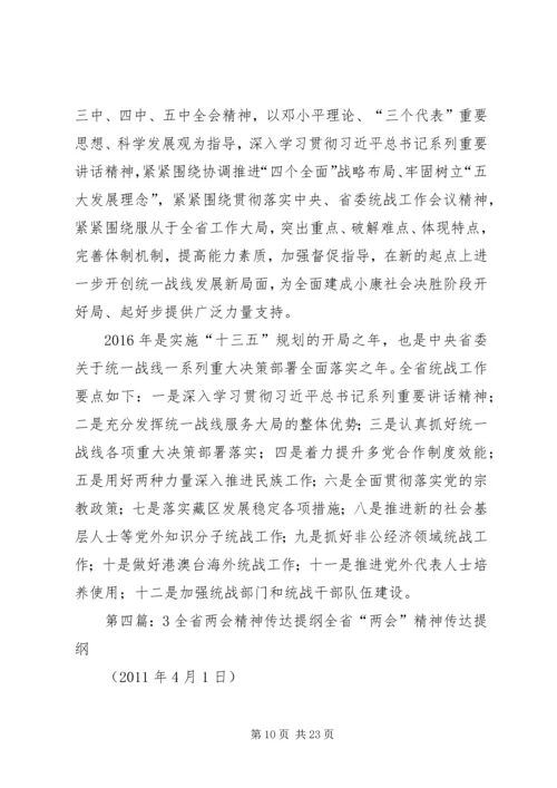 全国全省安全生产电视电话会议精神传达提纲.docx