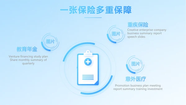保险医疗工作总结汇报计划动态PPT