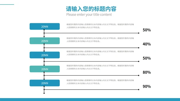 蓝色简约风企业宣传汇报PPT模板