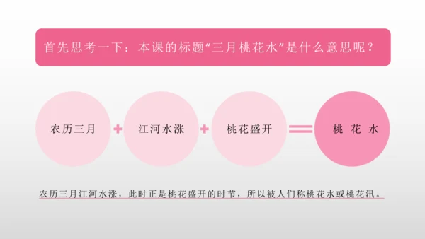 4 三月桃花水 课件