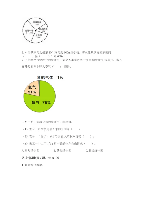 小学六年级数学上册期末考试卷（考试直接用）.docx