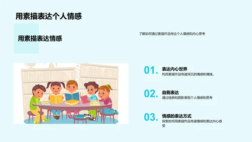 素描技巧教学PPT模板