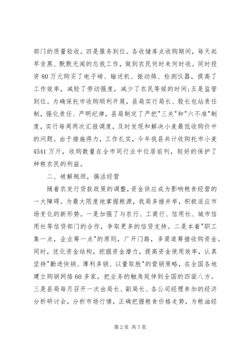 粮食局年终总结计划.docx