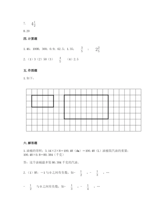 小升初数学期末测试卷及完整答案【各地真题】.docx