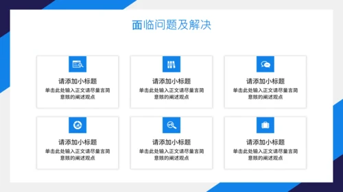 蓝色企业年终工作总结汇报PPT模板