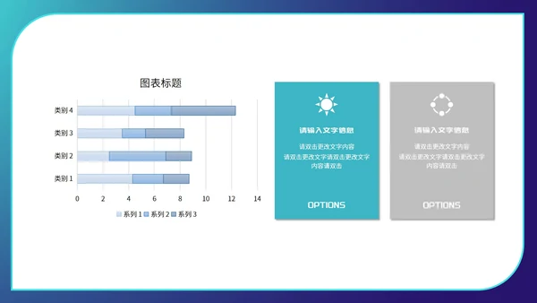 蓝色科技风数据报告PPT模板