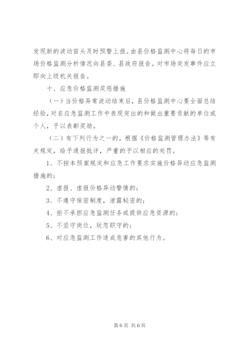 发改局价格监测应急预案.docx