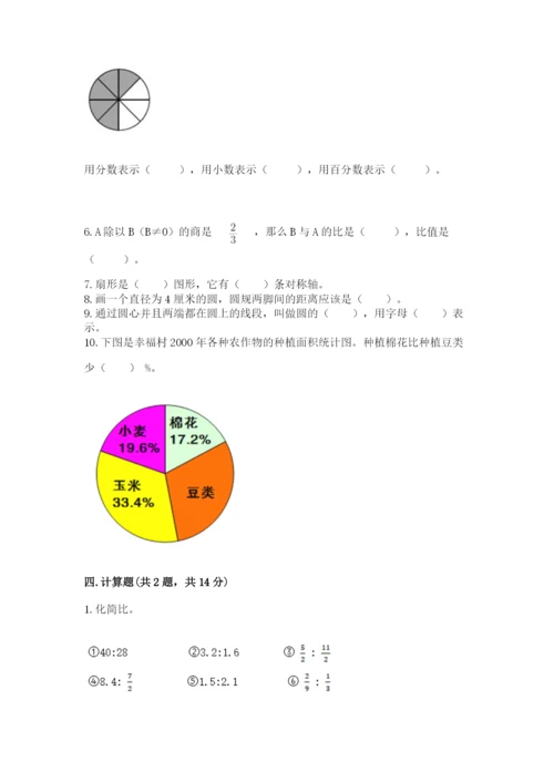 2022人教版六年级上册数学期末测试卷【b卷】.docx