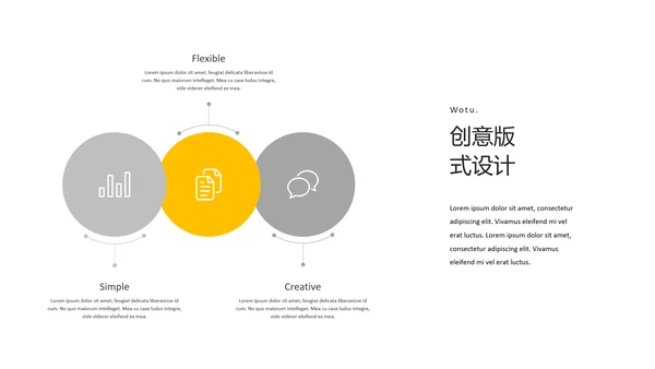 简洁创意版式旅行旅游宣传通用PPT模板