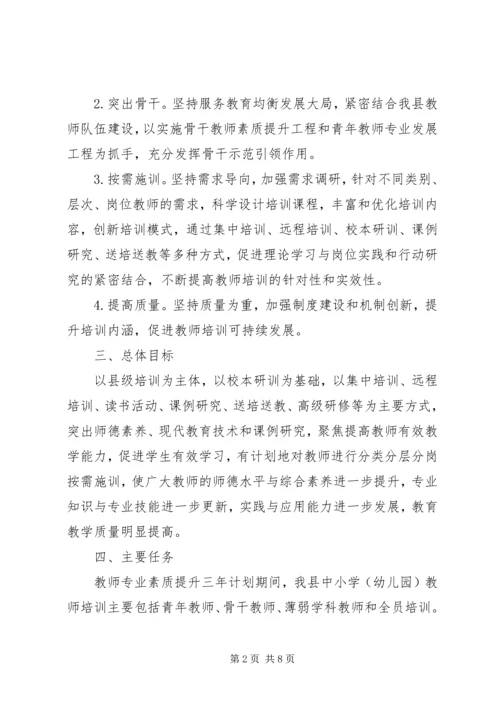 教师素质提升计划范本.docx