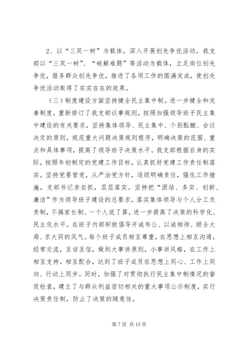 党支部建设自查报告党支部建设自查整改报告.docx