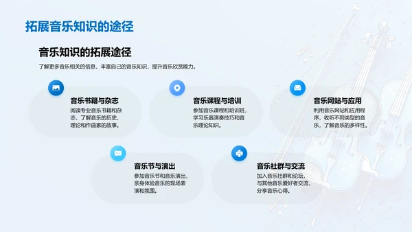 初中音乐课演讲PPT模板