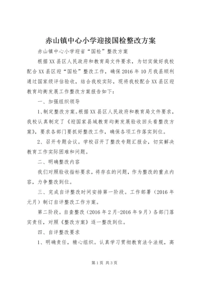 赤山镇中心小学迎接国检整改方案.docx