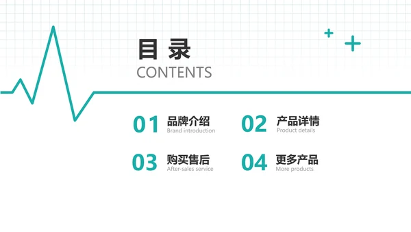 扁平简约风医疗产品使用说明介绍