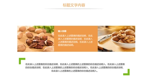 休闲美食美味坚果干果核桃宣传PPT模板