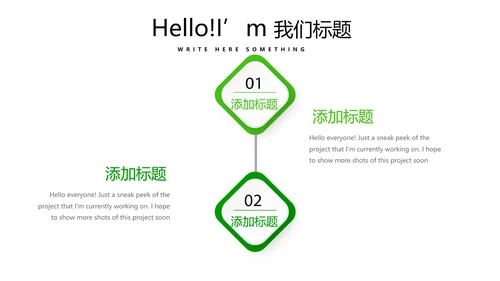 绿色时尚医药代表工作汇报动态PPT