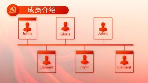 红色党建党支部党员主题党日微党课PPT