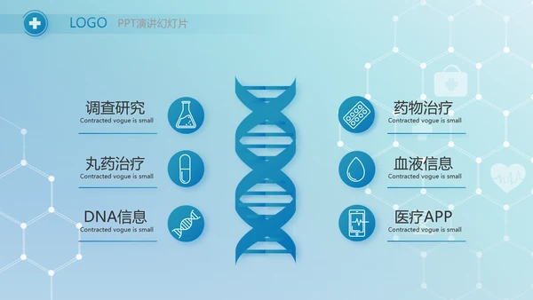 蓝色医疗智慧数字手术室动态PPT