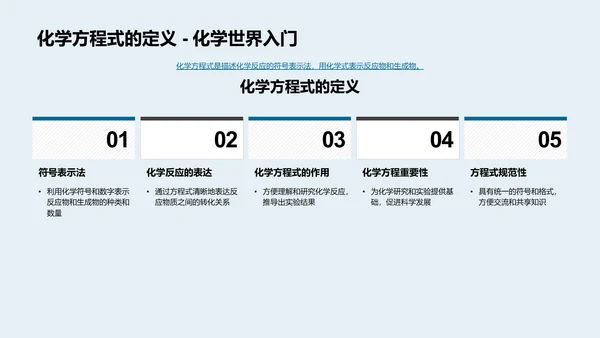 化学方程式掌握