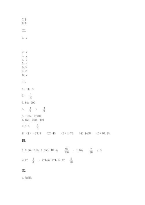 苏教版数学六年级下册试题期末模拟检测卷精品（综合题）.docx