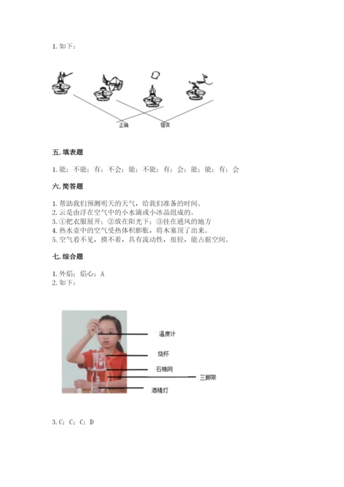 教科版小学三年级上册科学期末测试卷（达标题）.docx
