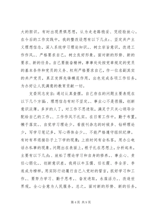 机关第二党支部关于召开专题组织生活会情况的报告 (8).docx