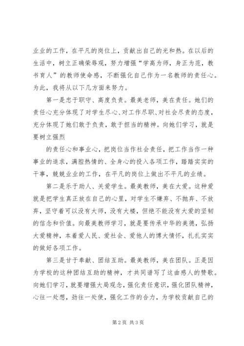 学习“最美教师”心得体会11.docx