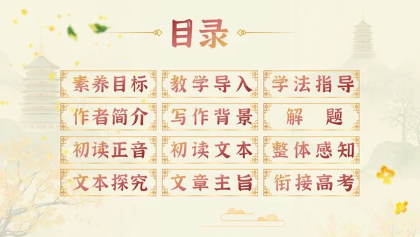 桂枝香金陵怀古诗歌鉴赏解析PPT模板