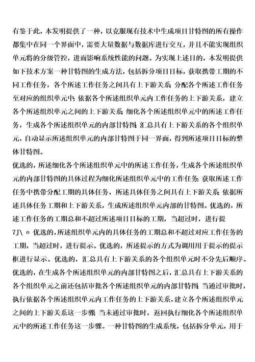 一种甘特图的生成方法及系统的制作方法