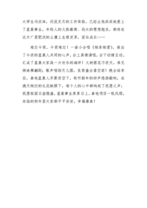 XX年电力公司元旦晚会总结