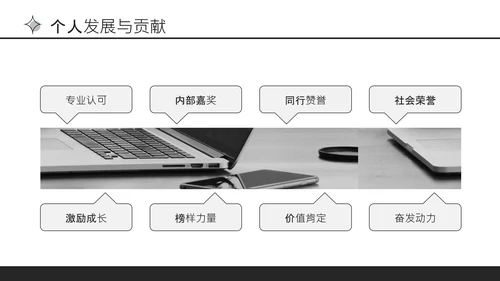 黑色极简风通用行业工作总结PPT模板