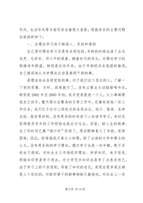 作风建设年活动自我剖析材料.docx