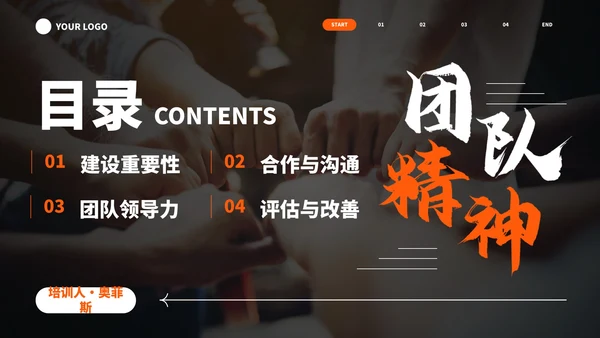 实景高级现代团队建设培训PPT模板