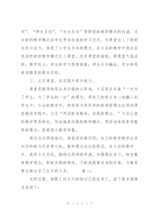 教师个人培训总结范本.docx