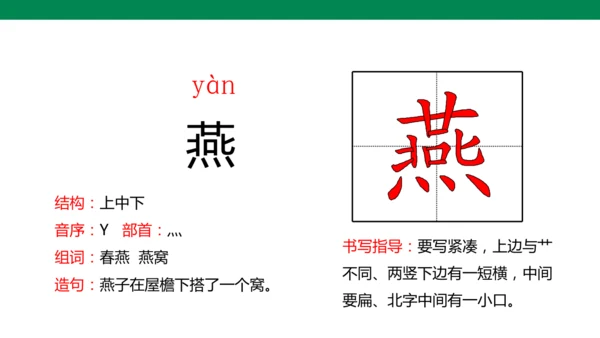 1 古诗三首 生字动画课件