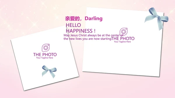 粉色10岁生日快乐电子相册动态PPT模板