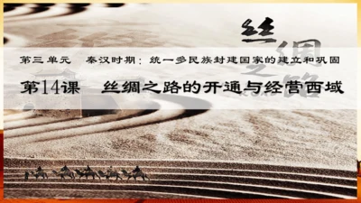 第14课  丝绸之路的开通与经营西域  课件（24张PPT）