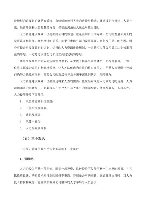 人力资源建设重点规划专题方案.docx