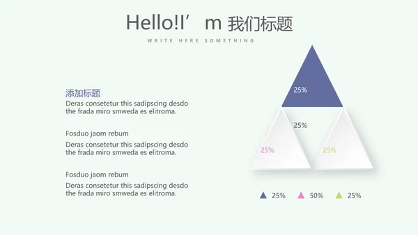 小清新微立体述职报告工作总结通用PPT动态模板
