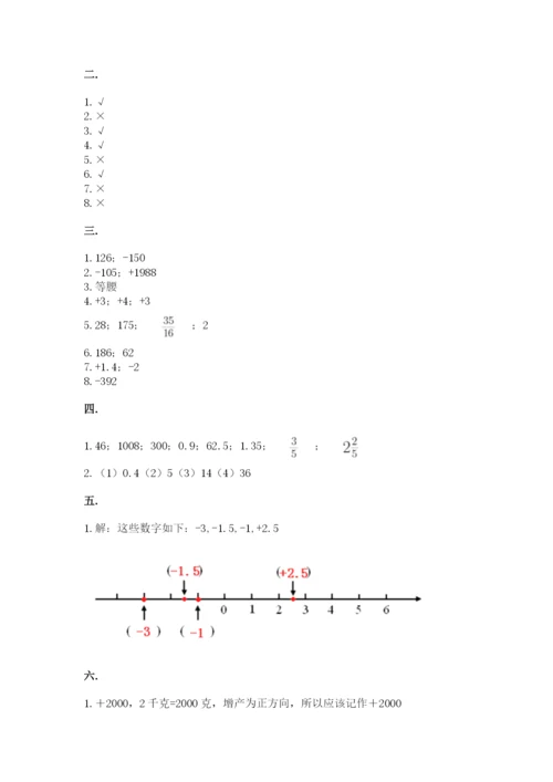 洛阳市小学数学小升初试卷带答案（名师推荐）.docx